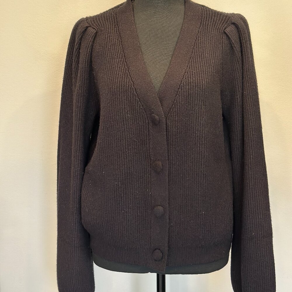 &merci Very Soft Black Cardigan - Size Medium